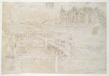 Tajne Ogrody, Pałac Richmond, ok. 1544 (pióro i atrament na papierze)
